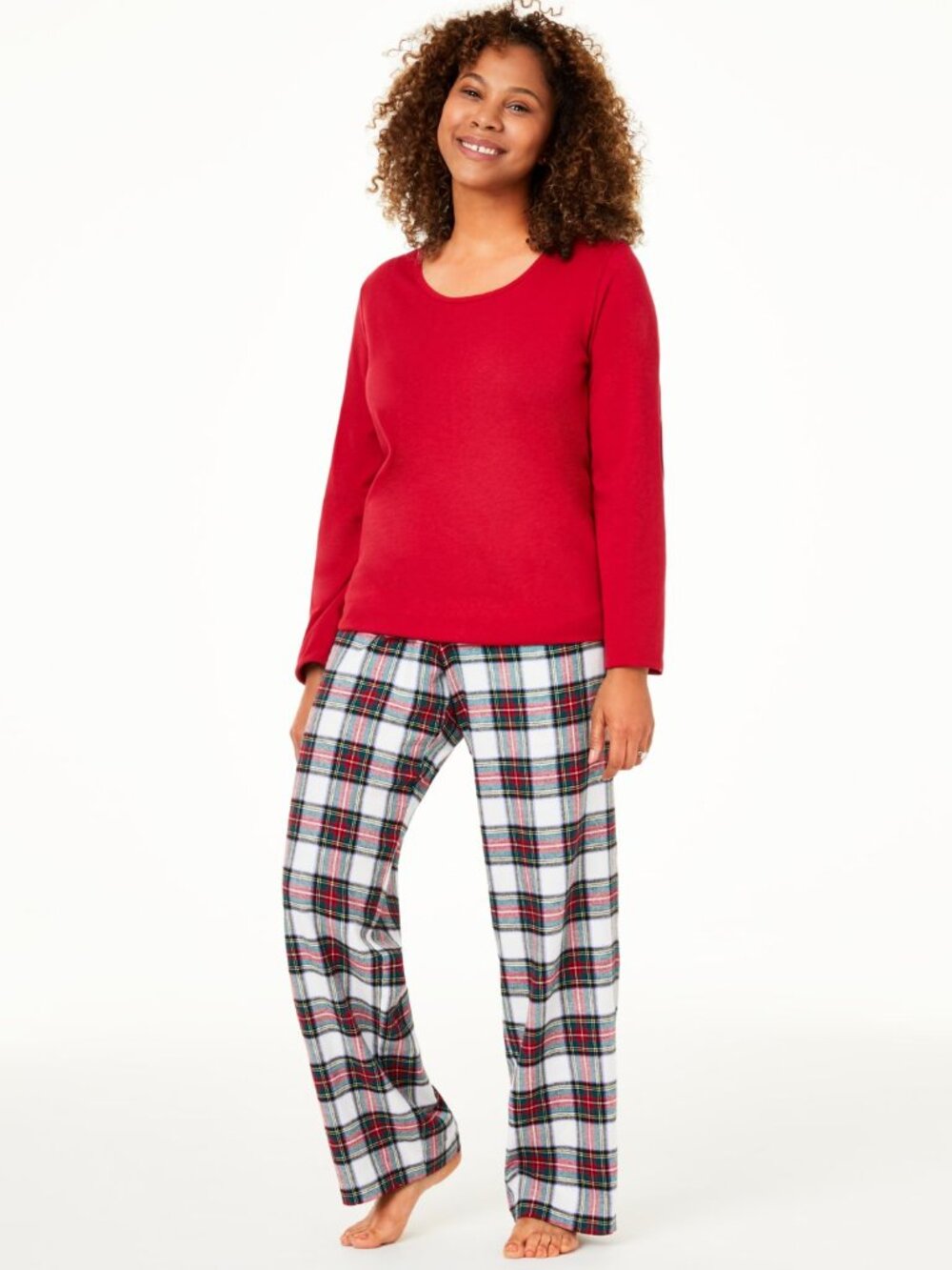 Family Pajamas Womens Matching Mix It Stewart Plaid Pajama Set